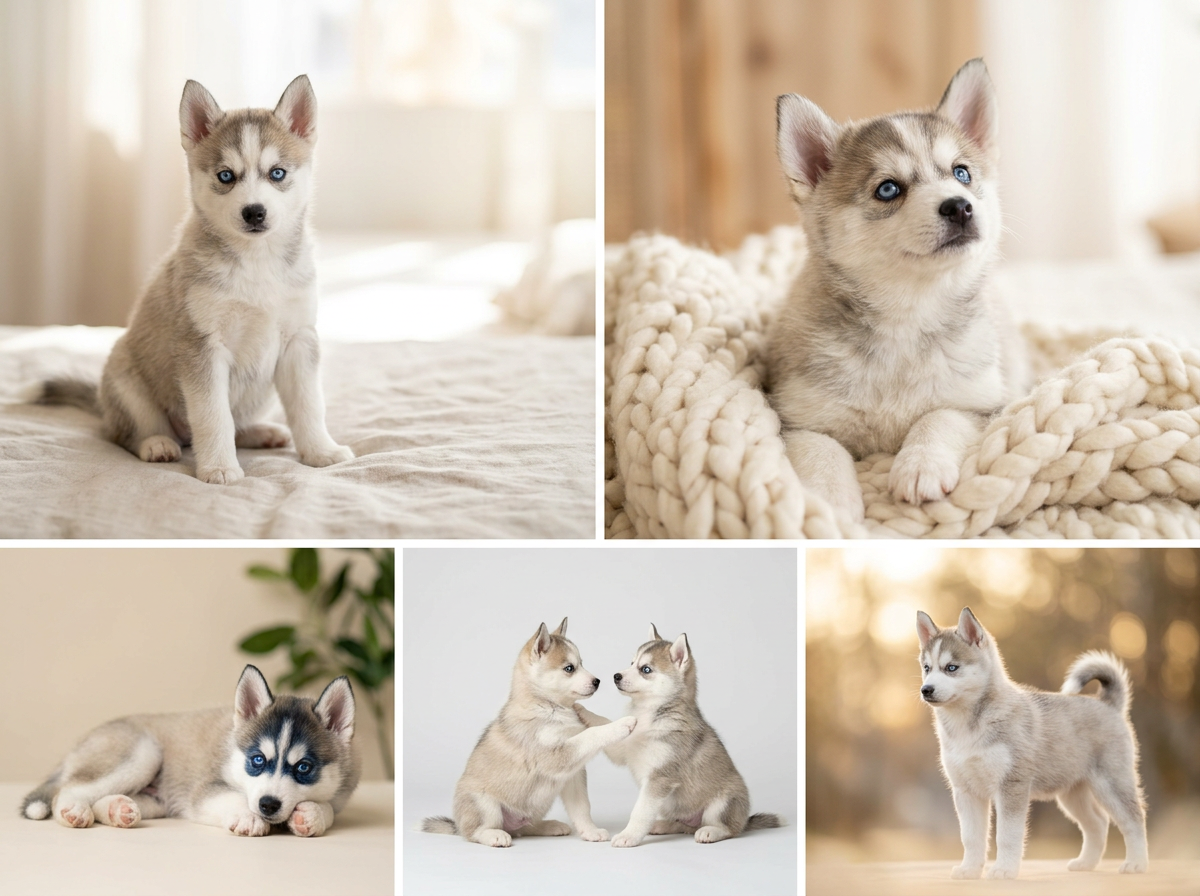 Cachorro Pomsky seleccionado de generaciones avanzadas en Pomsky Colombia